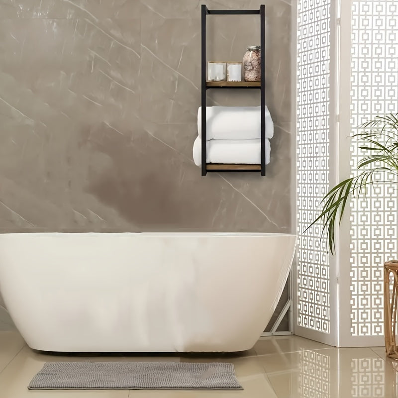 Space-Saving Towel Rack | Wall-Mounted Holder for an Organized Bathroom