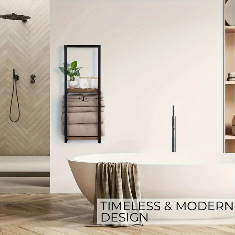 Space-Saving Towel Rack | Wall-Mounted Holder for an Organized Bathroom