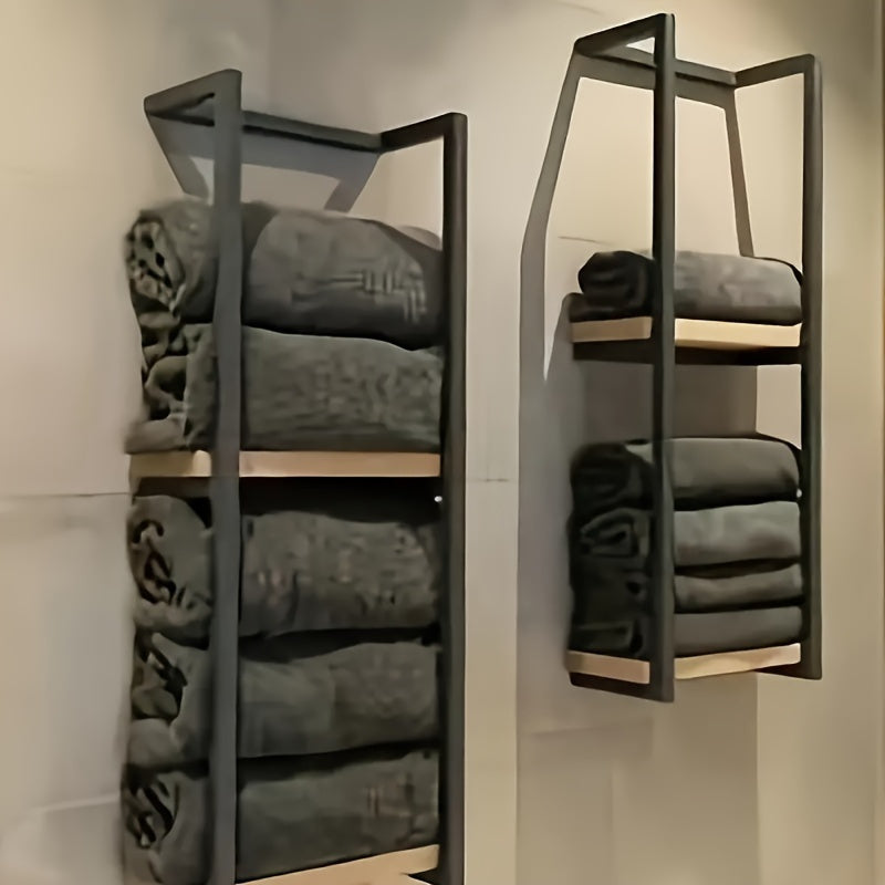 Space-Saving Towel Rack | Wall-Mounted Holder for an Organized Bathroom