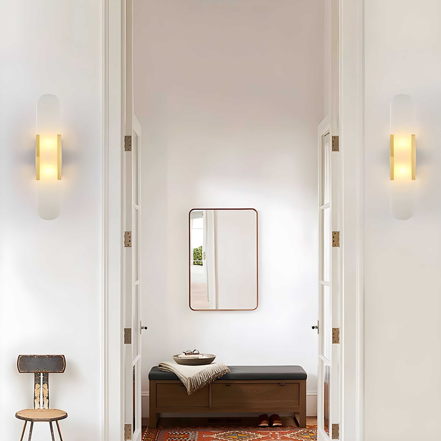 Nordic Alabaster Marble Wall Sconce LED 1-Light