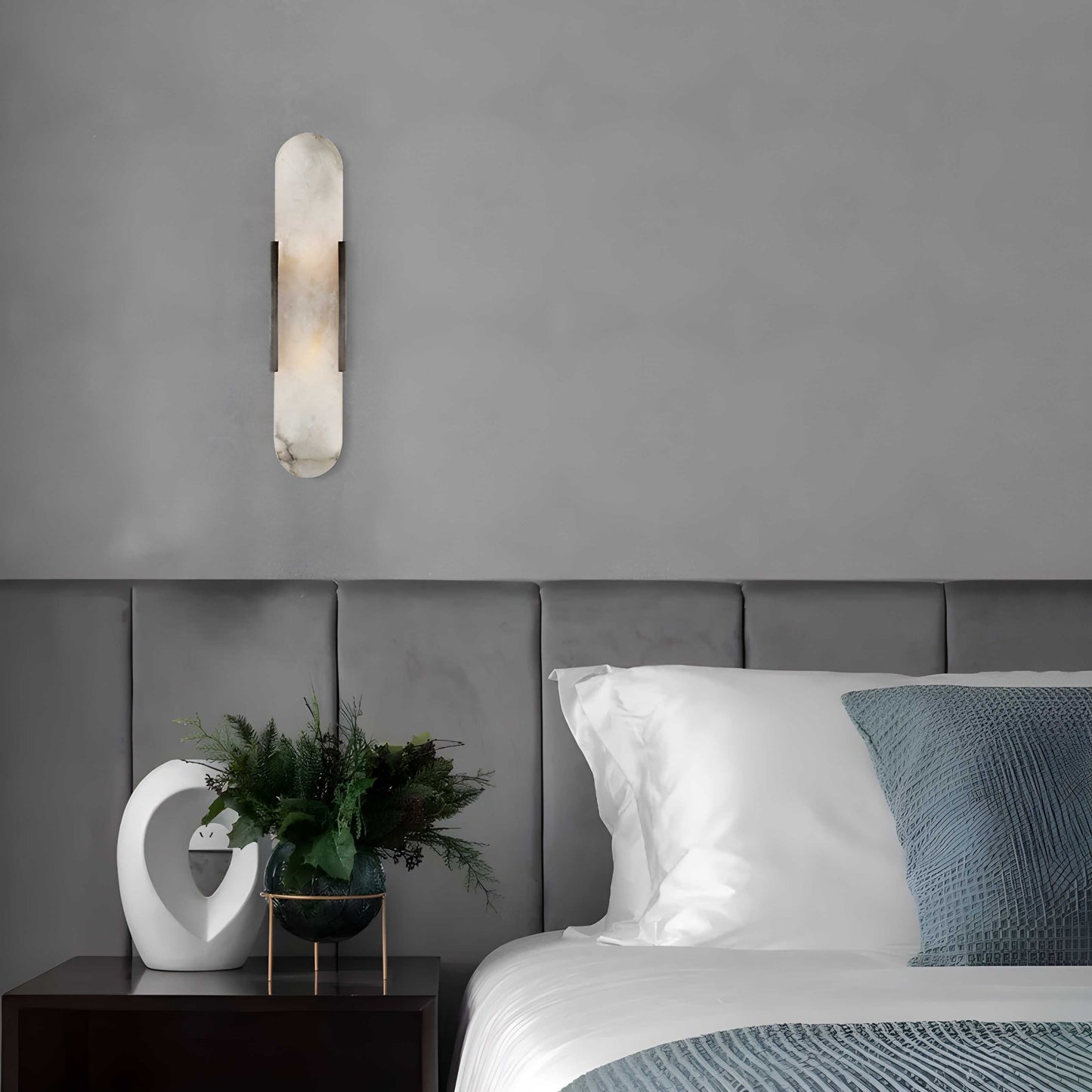 Nordic Alabaster Marble Wall Sconce LED 1-Light
