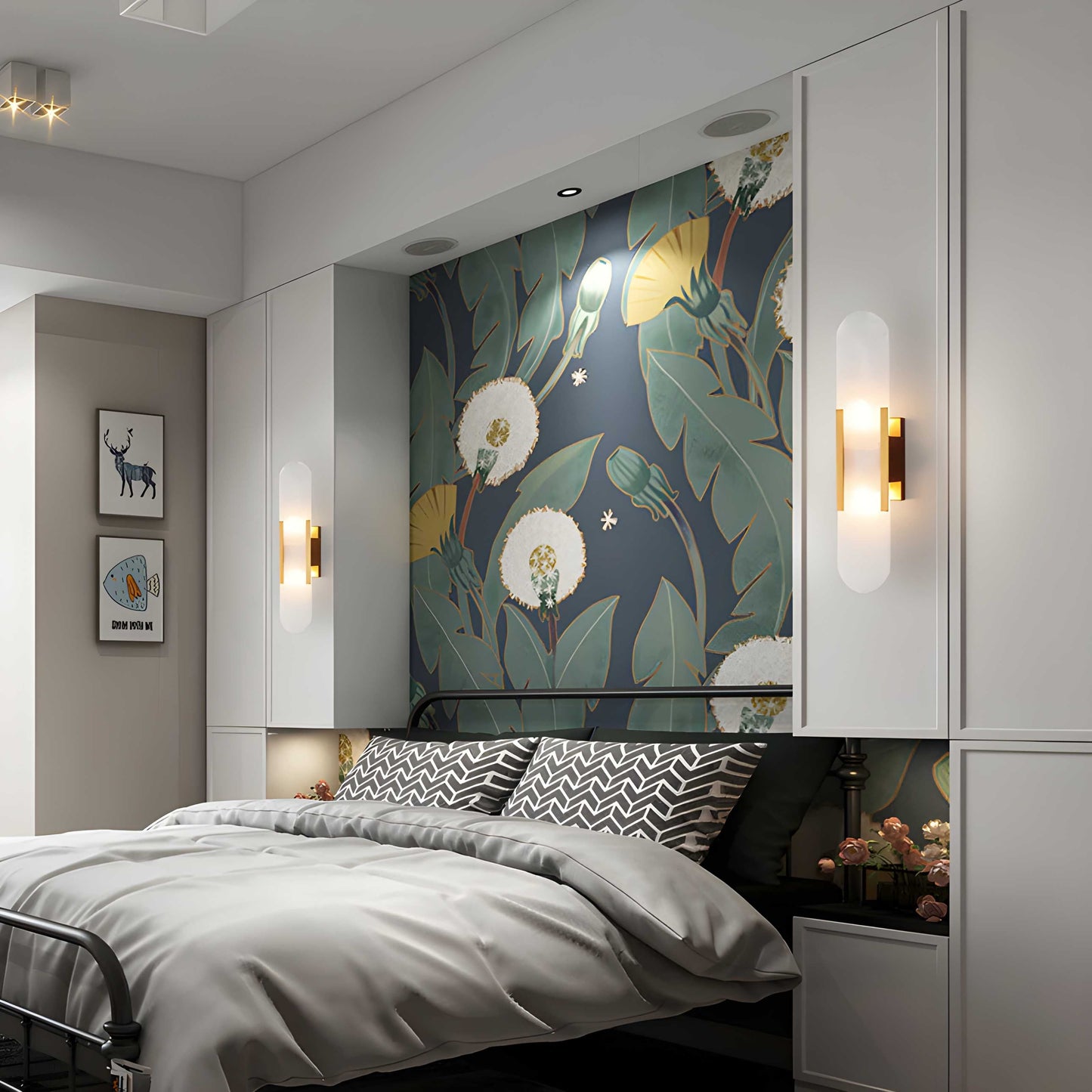 Nordic Alabaster Marble Wall Sconce LED 1-Light