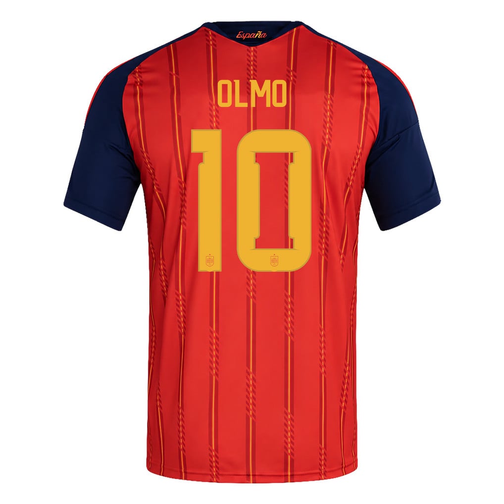 Maglia Home Uomo Spagna Campione del Mondo 2026 Due Stelle – Dani Olmo #10
