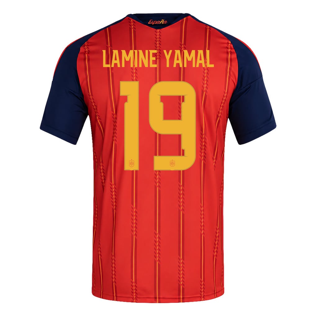 Spain 2026 Two-Star World Cup Champions Men's Home Jersey – Lamine Yamal #19
