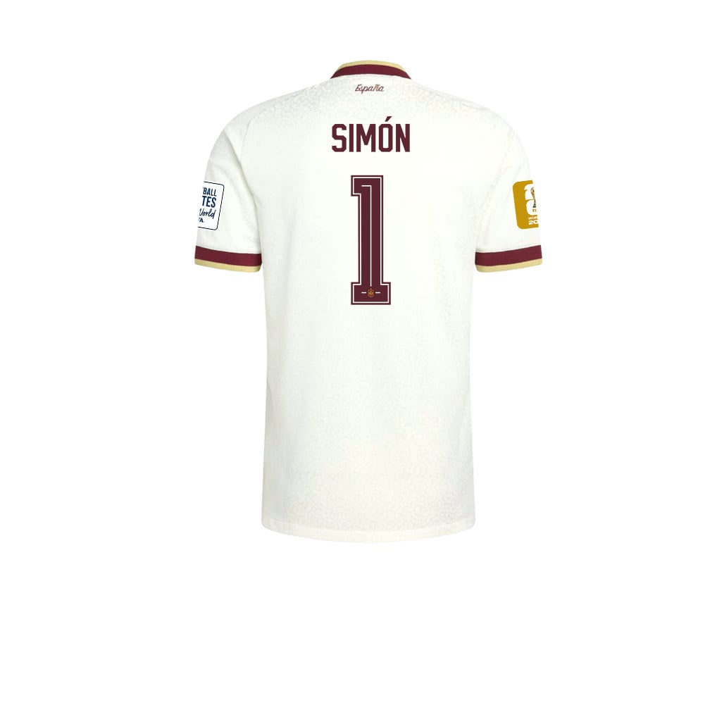 Maglia Trasferta Uomo Campioni del Mondo Due Stelle Spagna 2026 – Unai Simón #1