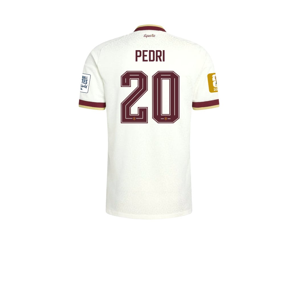 Spain 2026 Two-Star World Cup Champions Men's Away Jersey – Pedri #20