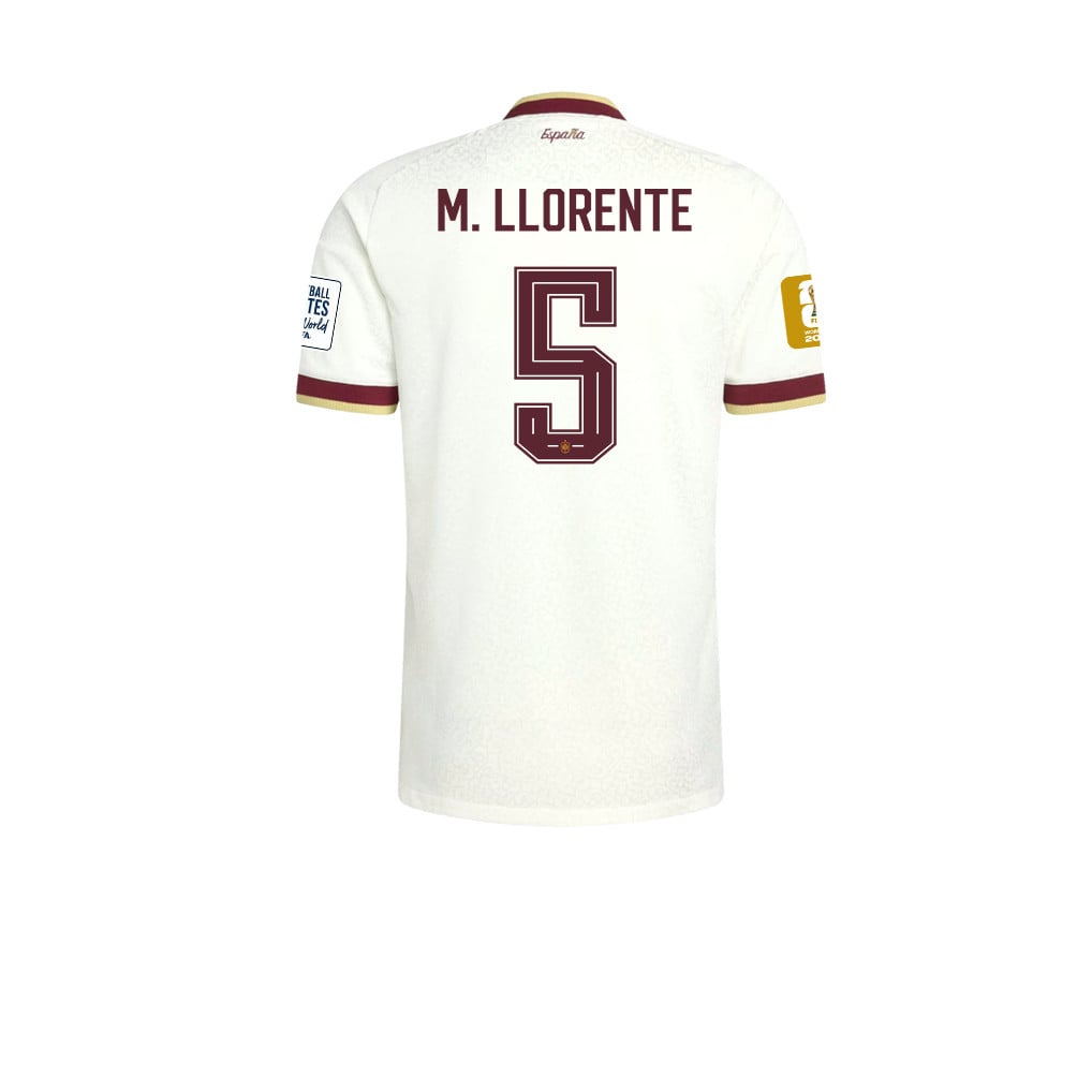 Spain 2026 Two-Star World Cup Champions Men's Away Jersey – Marcos Llorente #5