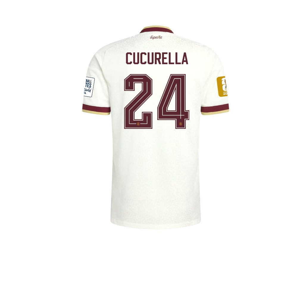 Maglia Away Uomo Campioni del Mondo Due Stelle Spagna 2026 – Marc Cucurella #24