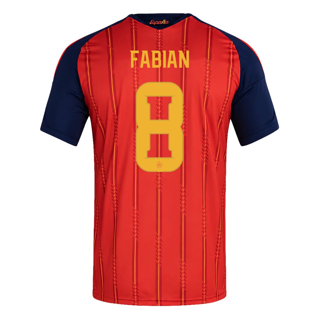 Spain 2026 Two-Star World Cup Champions Kids Home Jersey – Fabián Ruiz #8