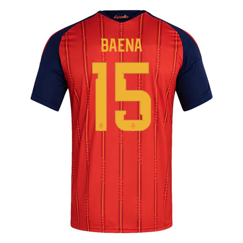 Maglia Casa Bambini Campioni del Mondo Due Stelle Spagna 2026 – Álex Baena #15