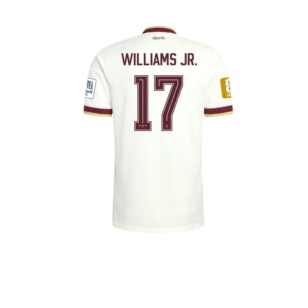 Maglia Away Bambini Campioni del Mondo Due Stelle Spagna 2026 – Nico Williams #17