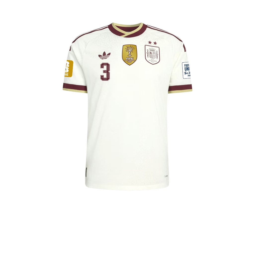 Spain 2026 Two-Star World Cup Champions Kids Away Jersey – Álex Grimaldo #3