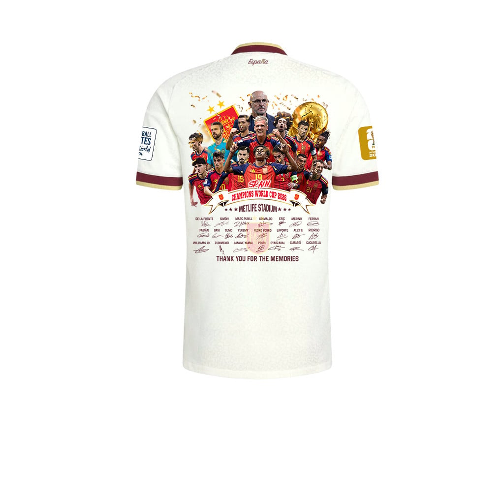Spain 2026 Two-Star World Cup Thanks for the Memories Men's Away Jersey