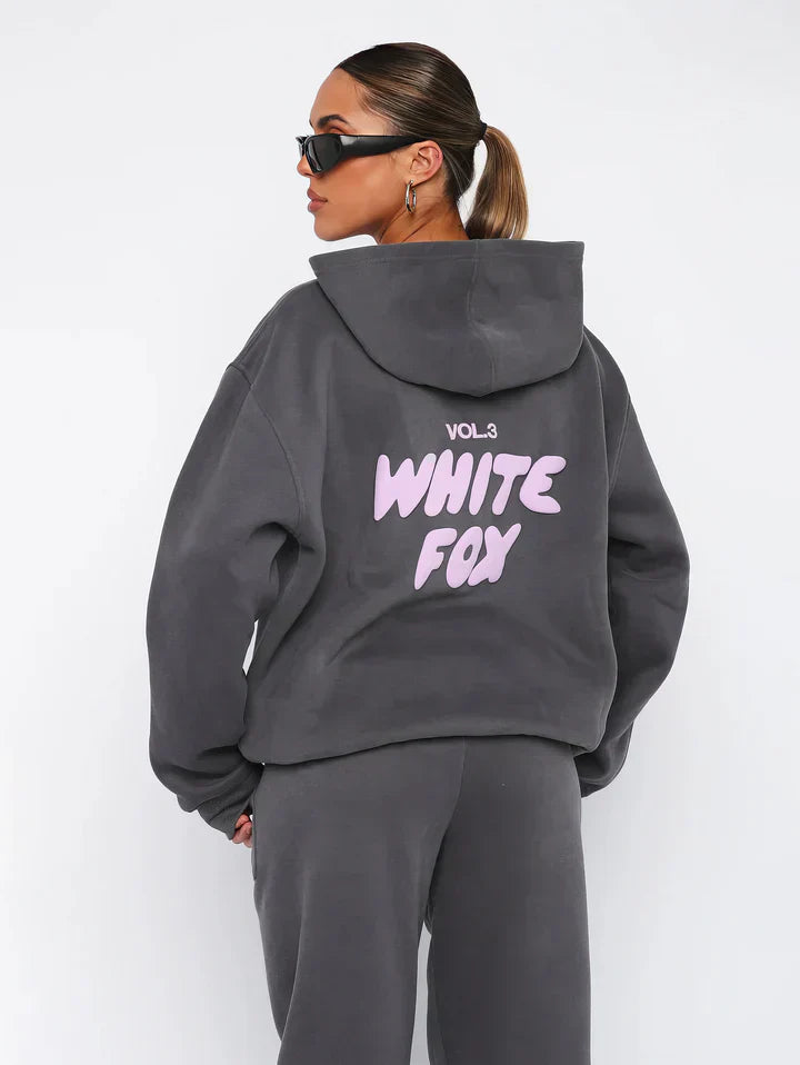 Women's Lounge Set | Pink Cotton Blend Hoodie and Joggers