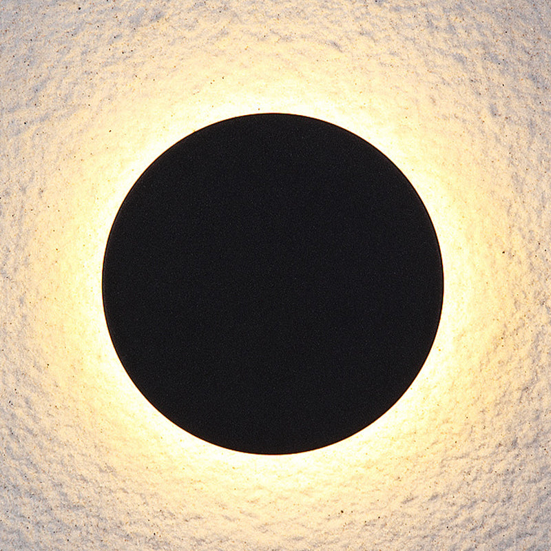 Modern Minimalist Round LED Wall Sconce IP65 Outdoor 1-Light