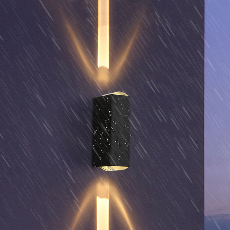 Applique da parete rettangolare moderna LED per esterni IP65 1 luce