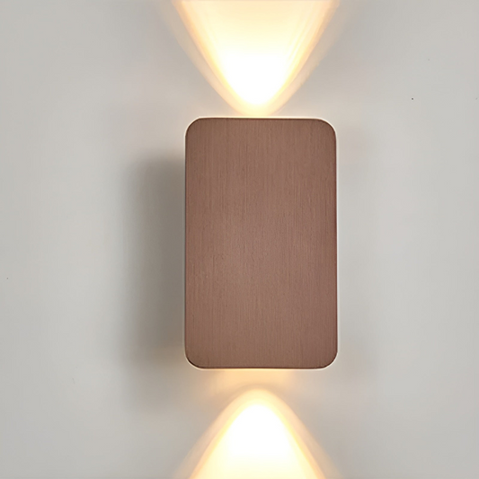 Minimalist Glass Wall Sconce LED 2-Lights