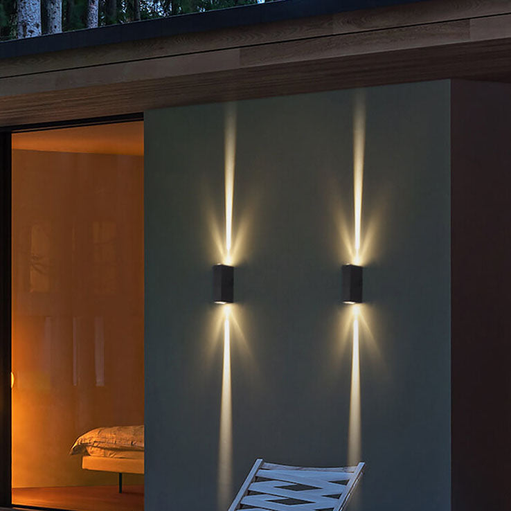 Applique da parete rettangolare moderna LED per esterni IP65 1 luce