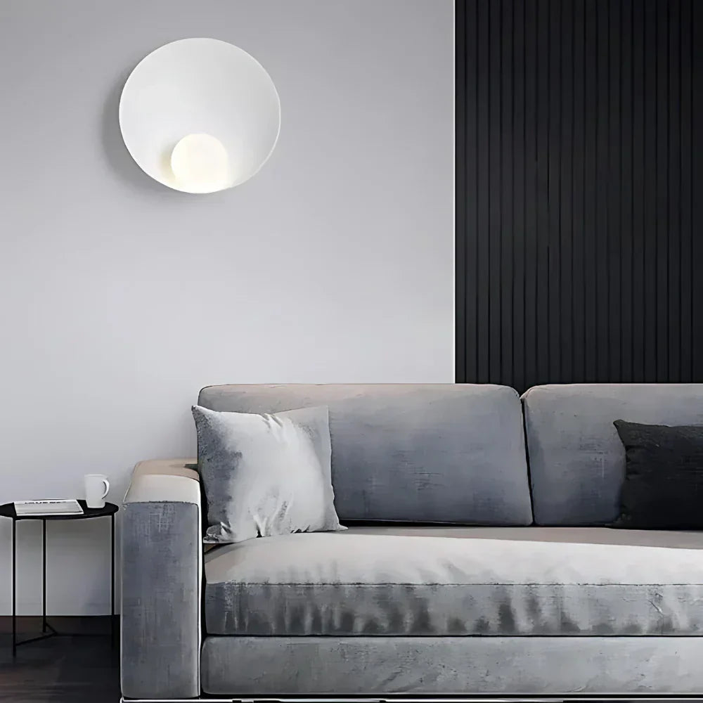 Modern Japandi Resin Bowl Wall Sconce G9 1-Light