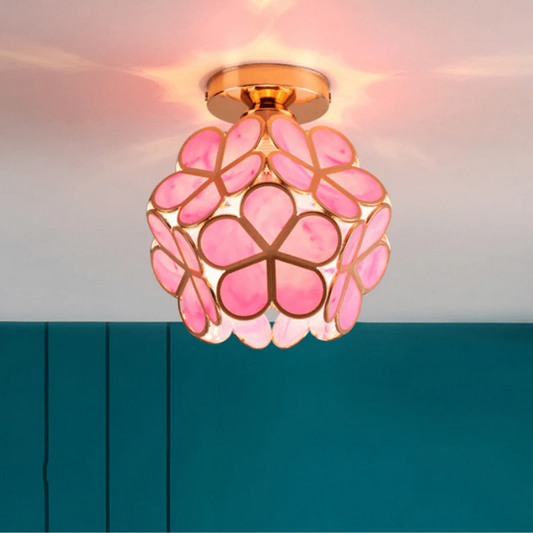 Vintage Floral Ceiling Light 1-Light