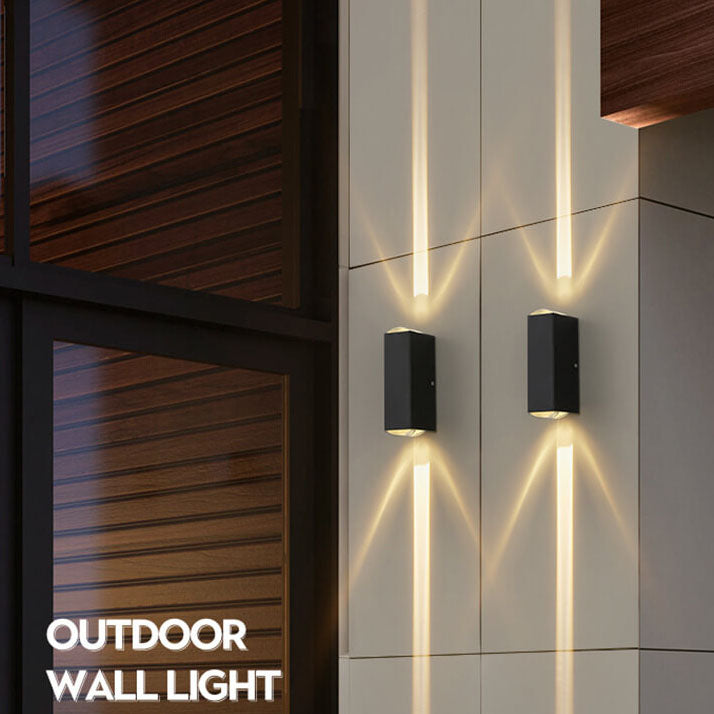 Applique da parete rettangolare moderna LED per esterni IP65 1 luce