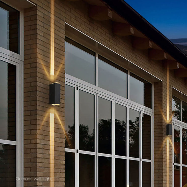 Applique da parete rettangolare moderna LED per esterni IP65 1 luce