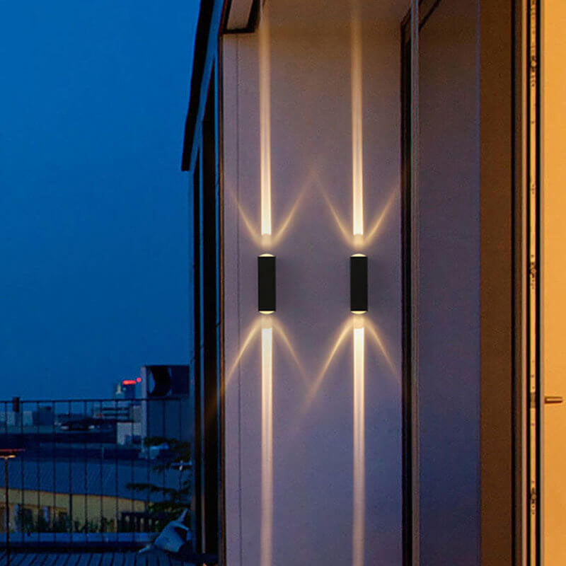 Applique da parete rettangolare moderna LED per esterni IP65 1 luce
