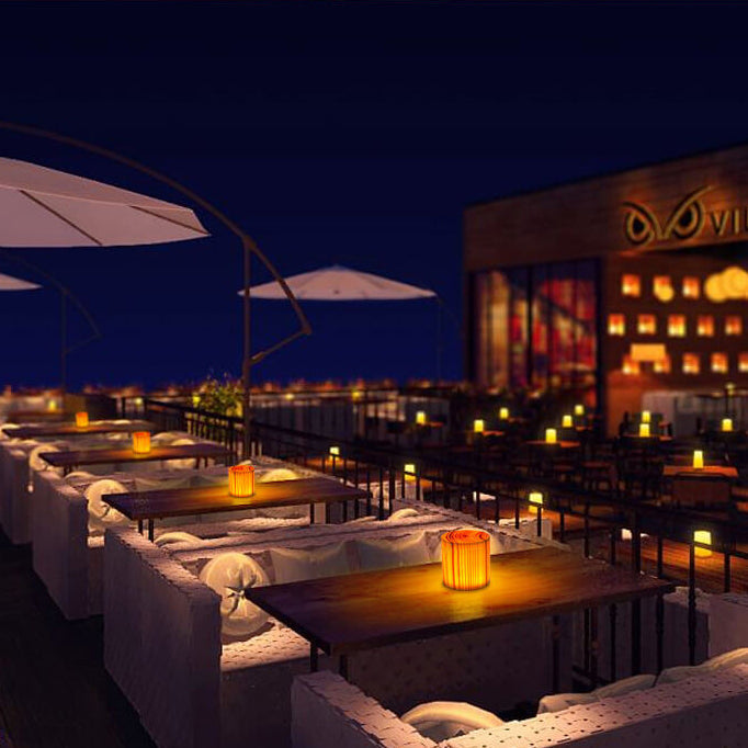 Creative Wood LED Touch Night Table Lamp 1-Light