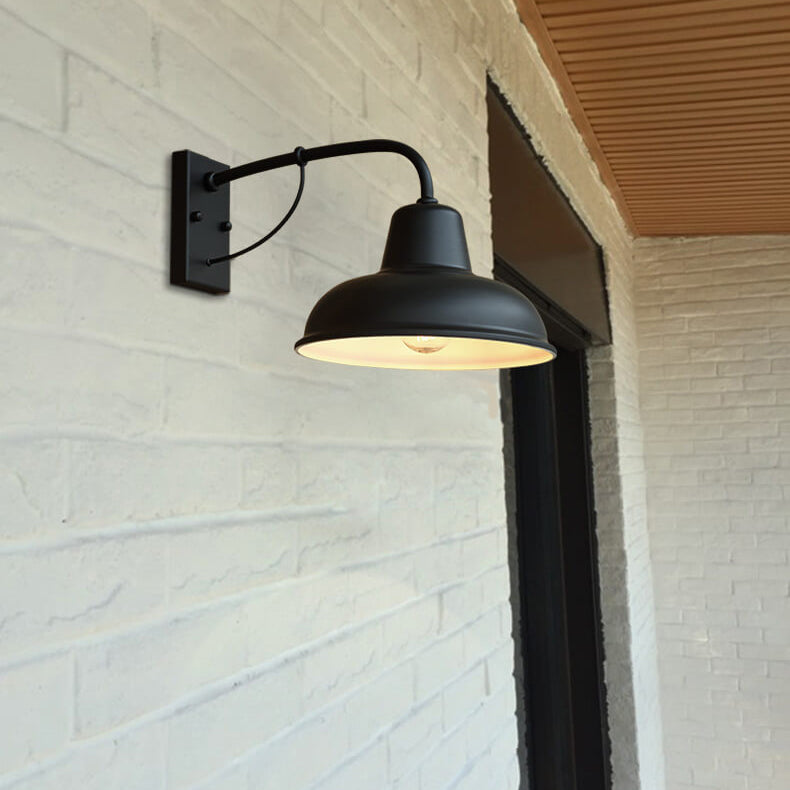 Applique da esterno vintage industriale impermeabile a 1 luce