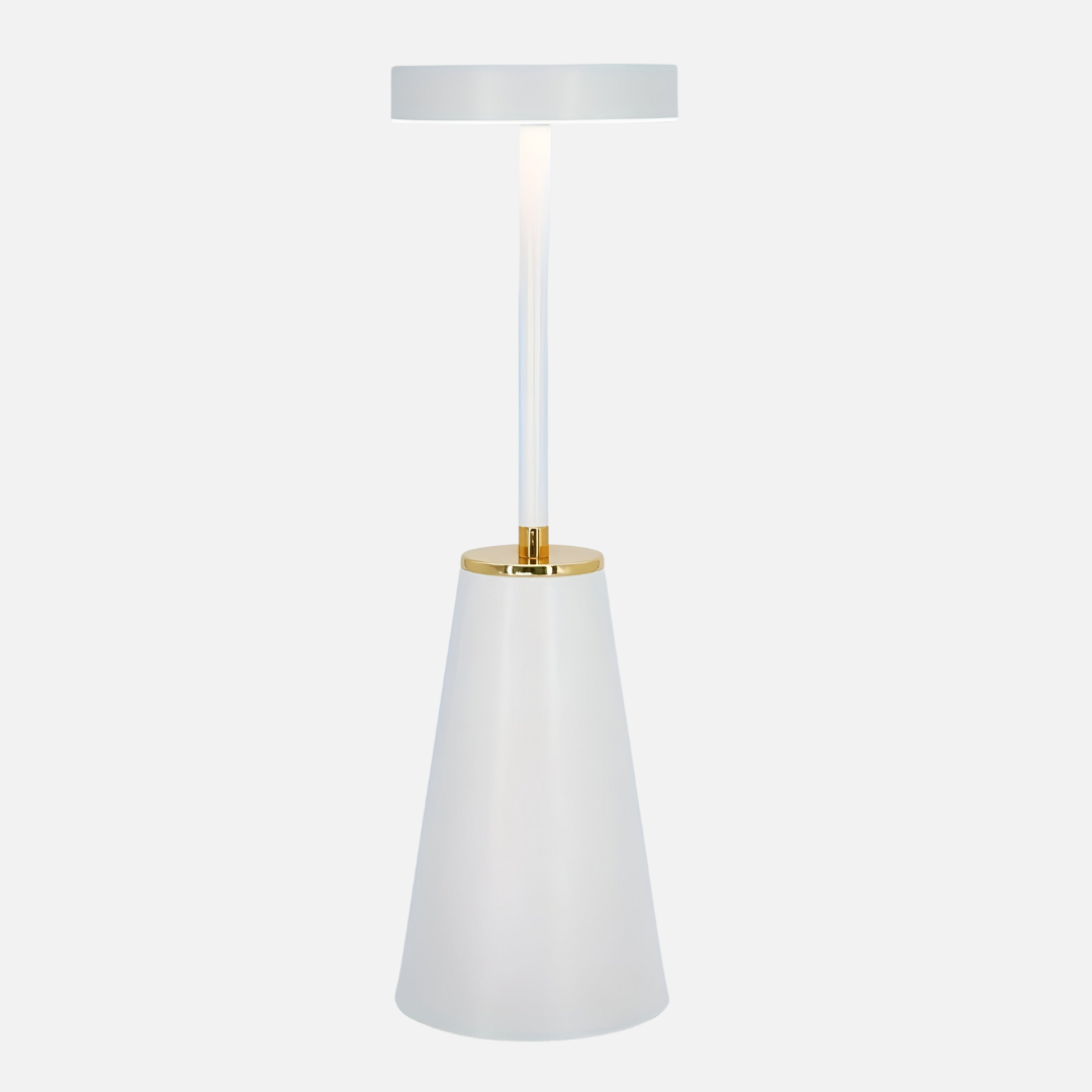 Modern Iron Cone LED Rechargeable Table Lamp 1-Light