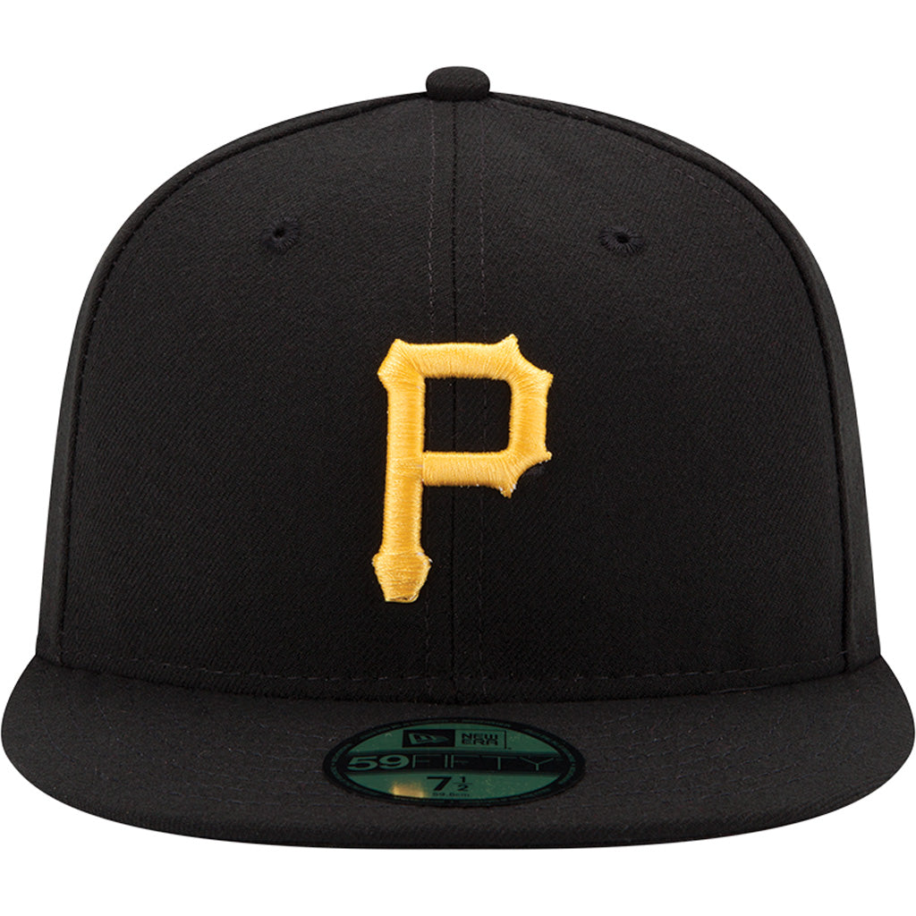 Cappello New Era 59FIFTY Fitted della collezione autentica da casa per giovani MLB Pittsburgh Pirates - Nero