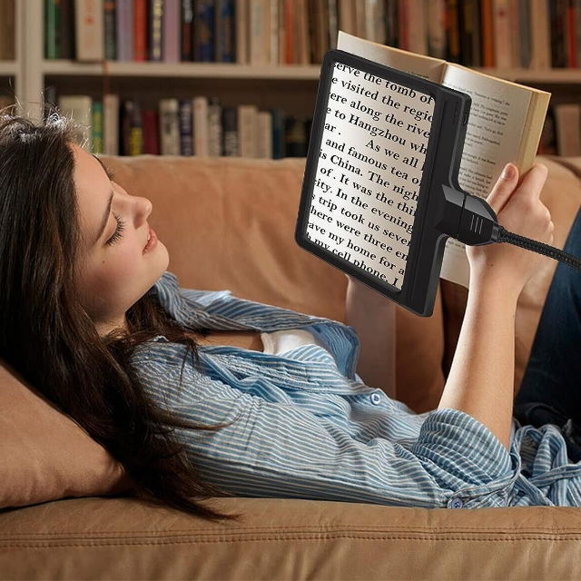 5X Magnifying Floor Lamp – Full-Page LED Light for Reading, Hobbies & Crafts