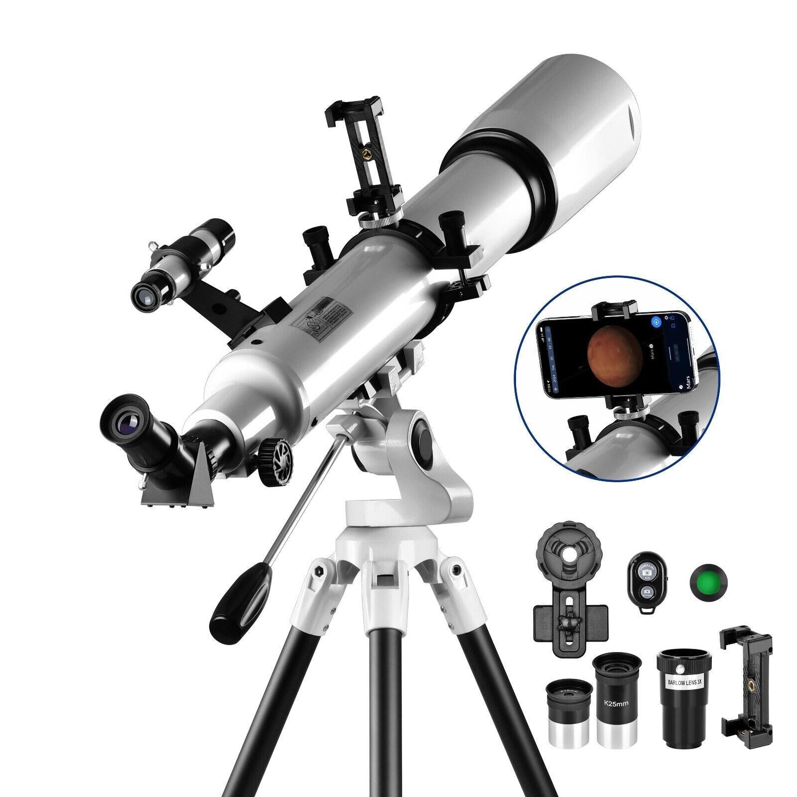 210x Magnification Telescope for Adults & Beginners – Star Tracking App & Pro-Level Design