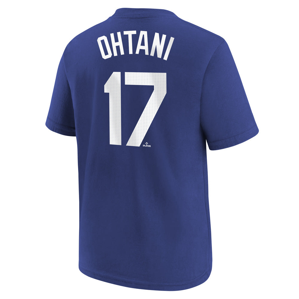 MLB Los Angeles Dodgers Shohei Ohtani Youth Nike Alternate Name & Number T-Shirt - Blue
