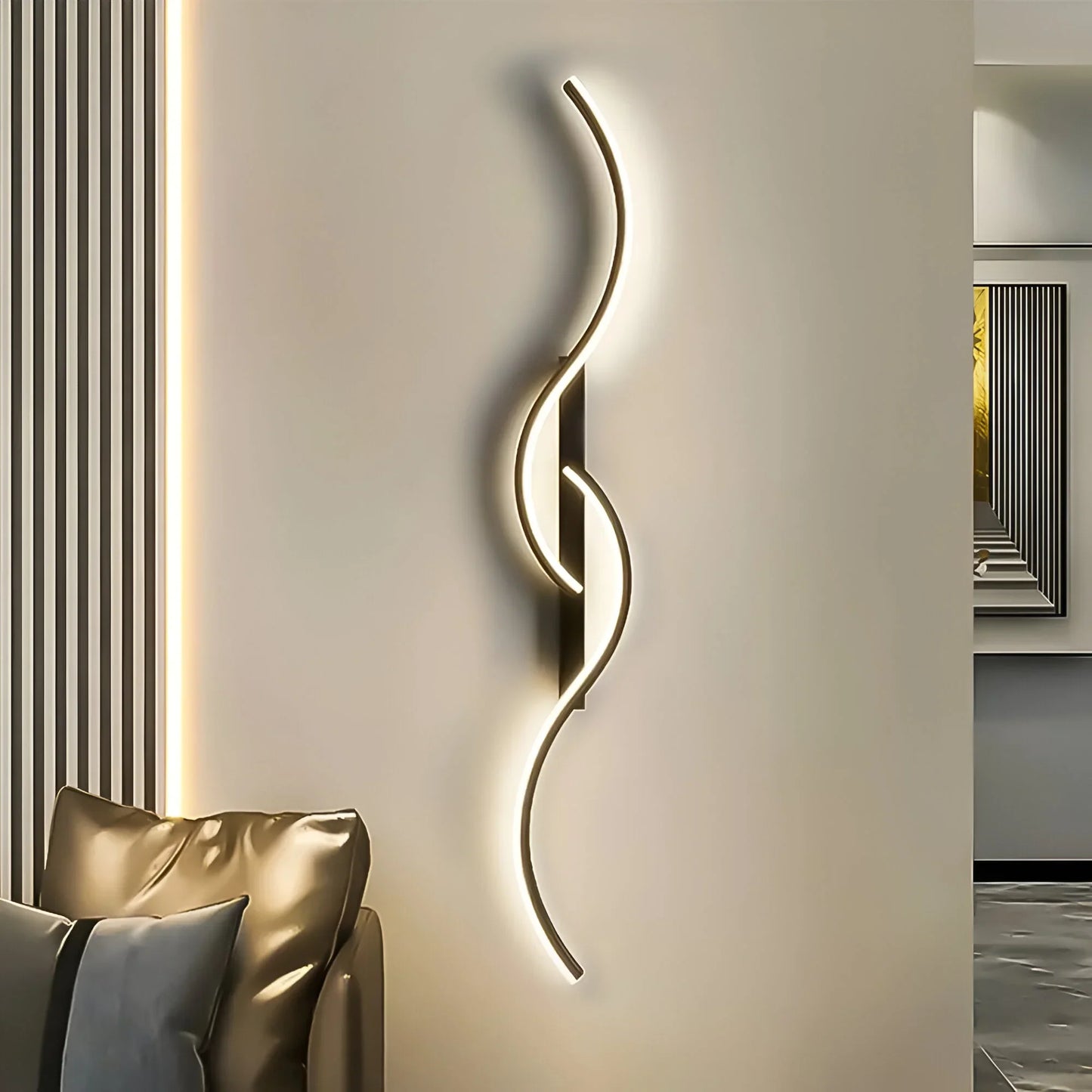 WaveGlow – Elegant Curved Wall Light