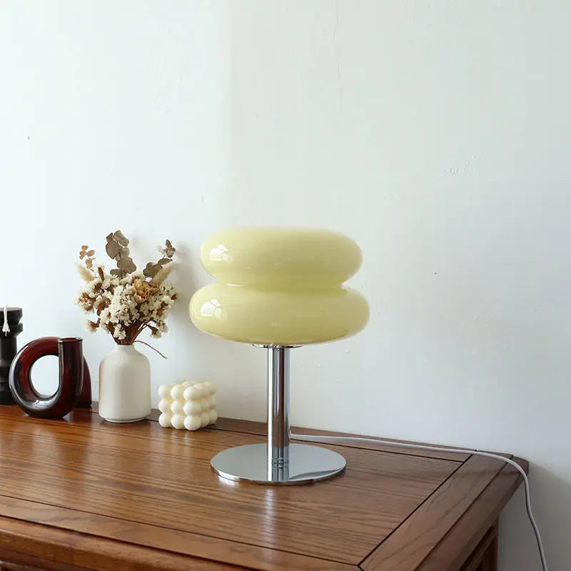 Bauhaus Glass Sculptural LED Table Lamp 1-Light