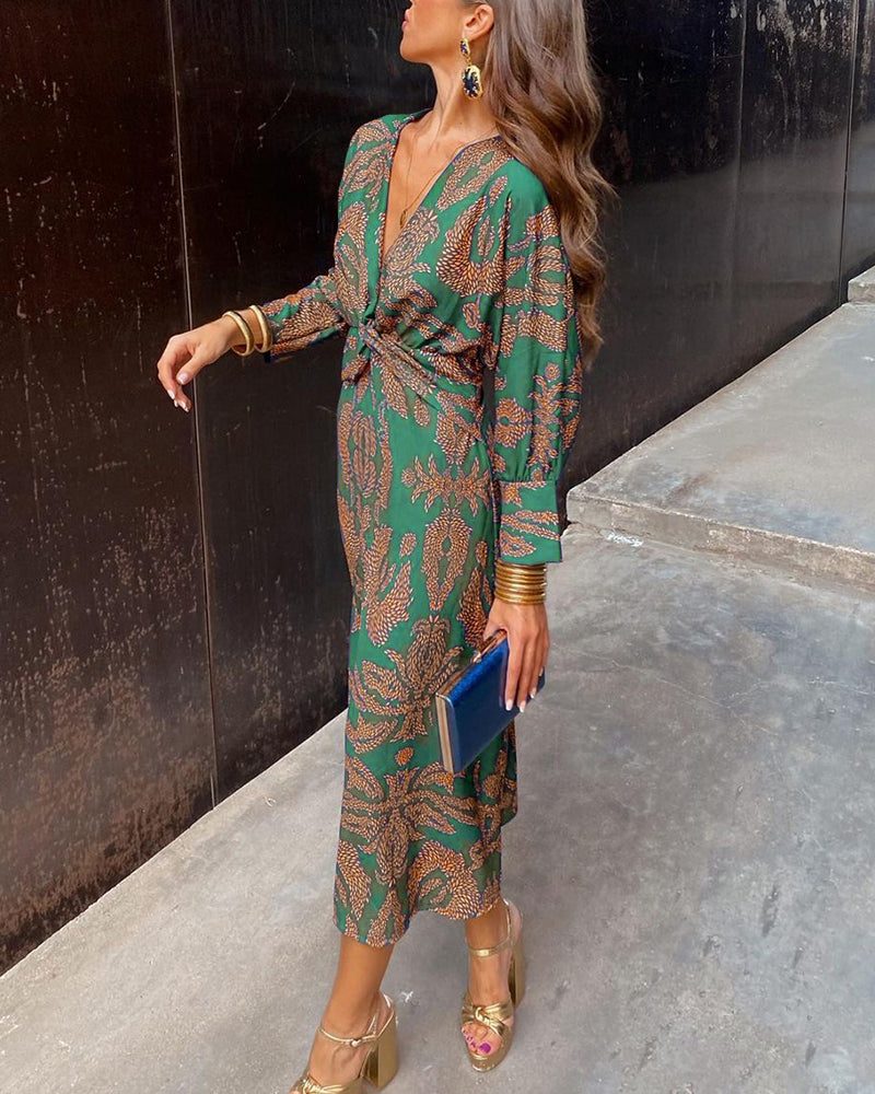 Puili | Refined Satin Knot Dress