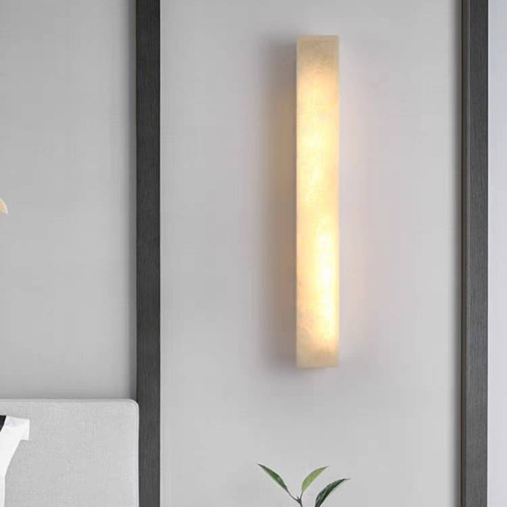 Lampada da parete moderna cilindrica in pietra di travertino per esterni LED 1 luce