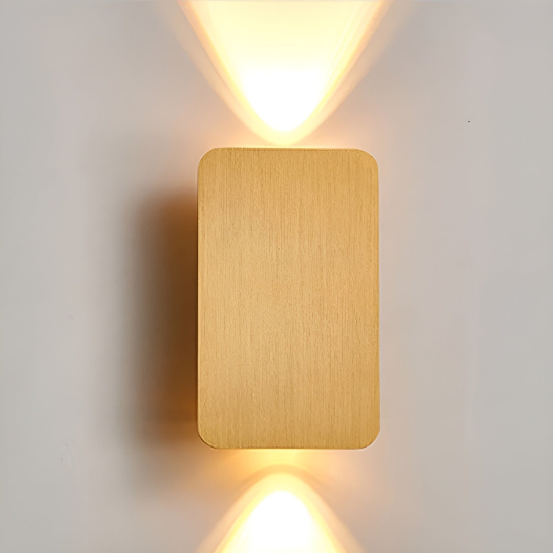 Applique da parete minimalista in vetro LED 2 luci