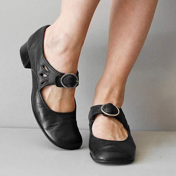Federica | Leather sandals with buckle