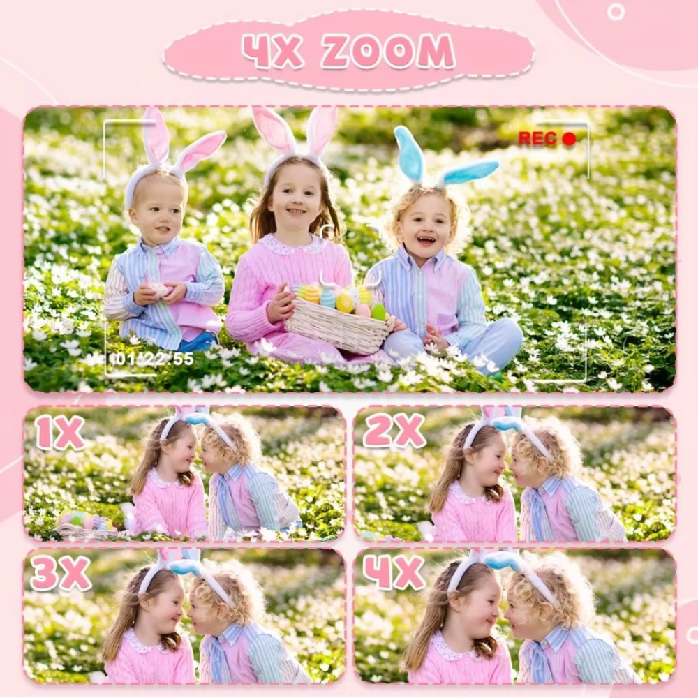 Unicorn HD Kids Camera with 32GB Rechargeable Battery - Capture Awesome Photos and Videos!