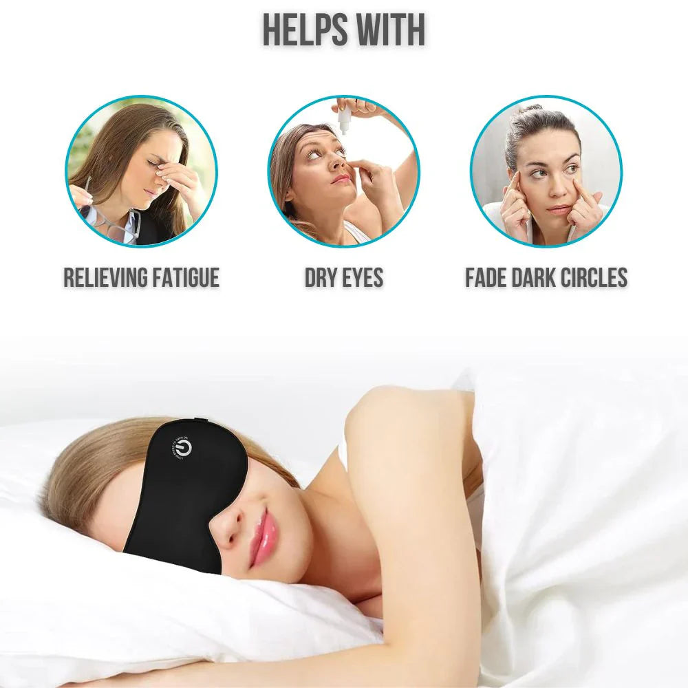 Wireless Heated Eye Mask Soothing Warm Massage for Tired Eyes