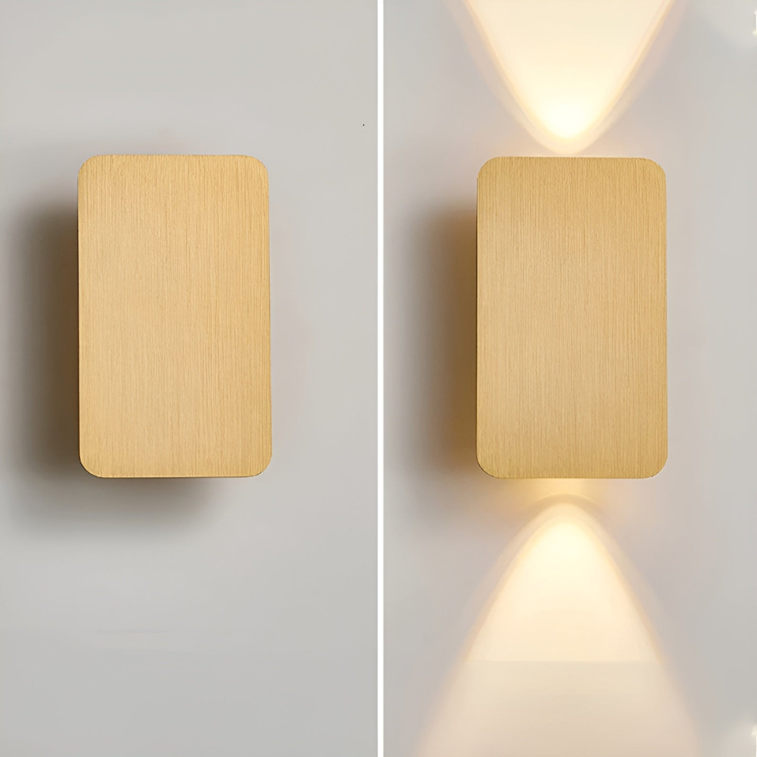Applique da parete minimalista in vetro LED 2 luci