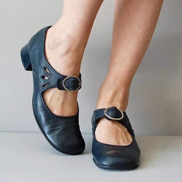 Federica | Leather sandals with buckle