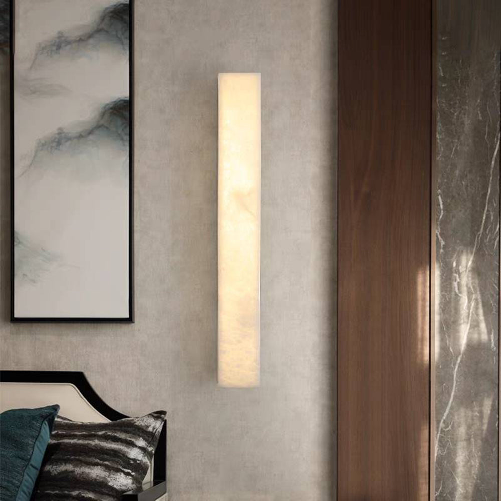 Lampada da parete moderna cilindrica in pietra di travertino per esterni LED 1 luce