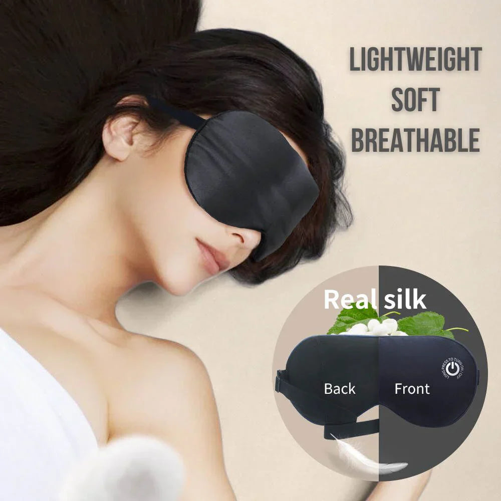 Wireless Heated Eye Mask Soothing Warm Massage for Tired Eyes