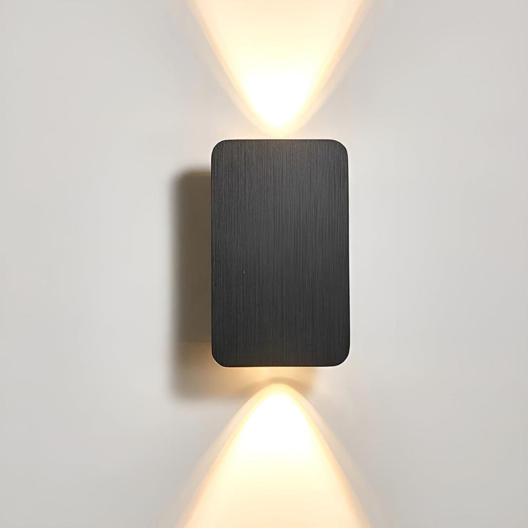 Applique da parete minimalista in vetro LED 2 luci