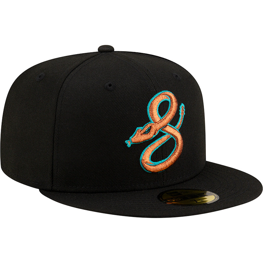 MLB Arizona Diamondbacks New Era City Connect Copper Serpent 59FIFTY Fitted Hat - Black