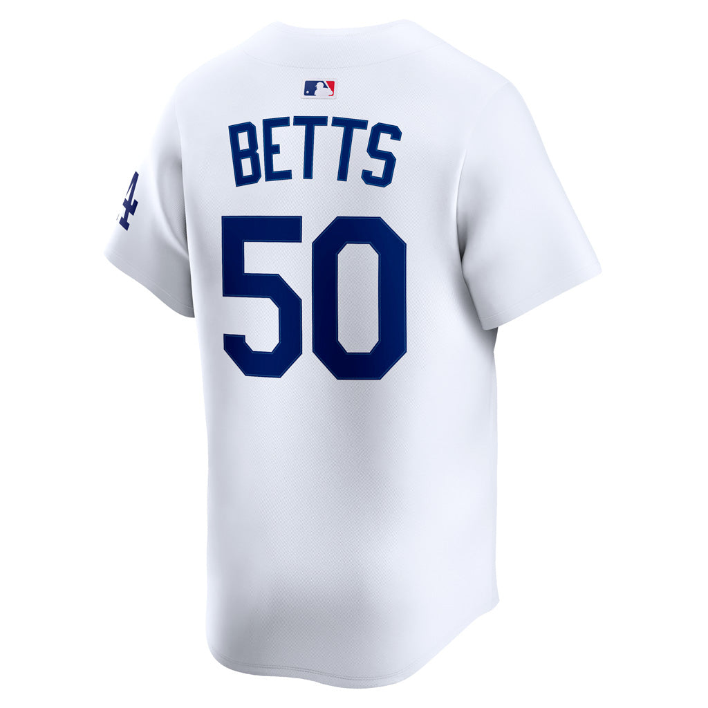 Maglia Nike Home Limitata Mookie Betts MLB Los Angeles Dodgers - Bianca
