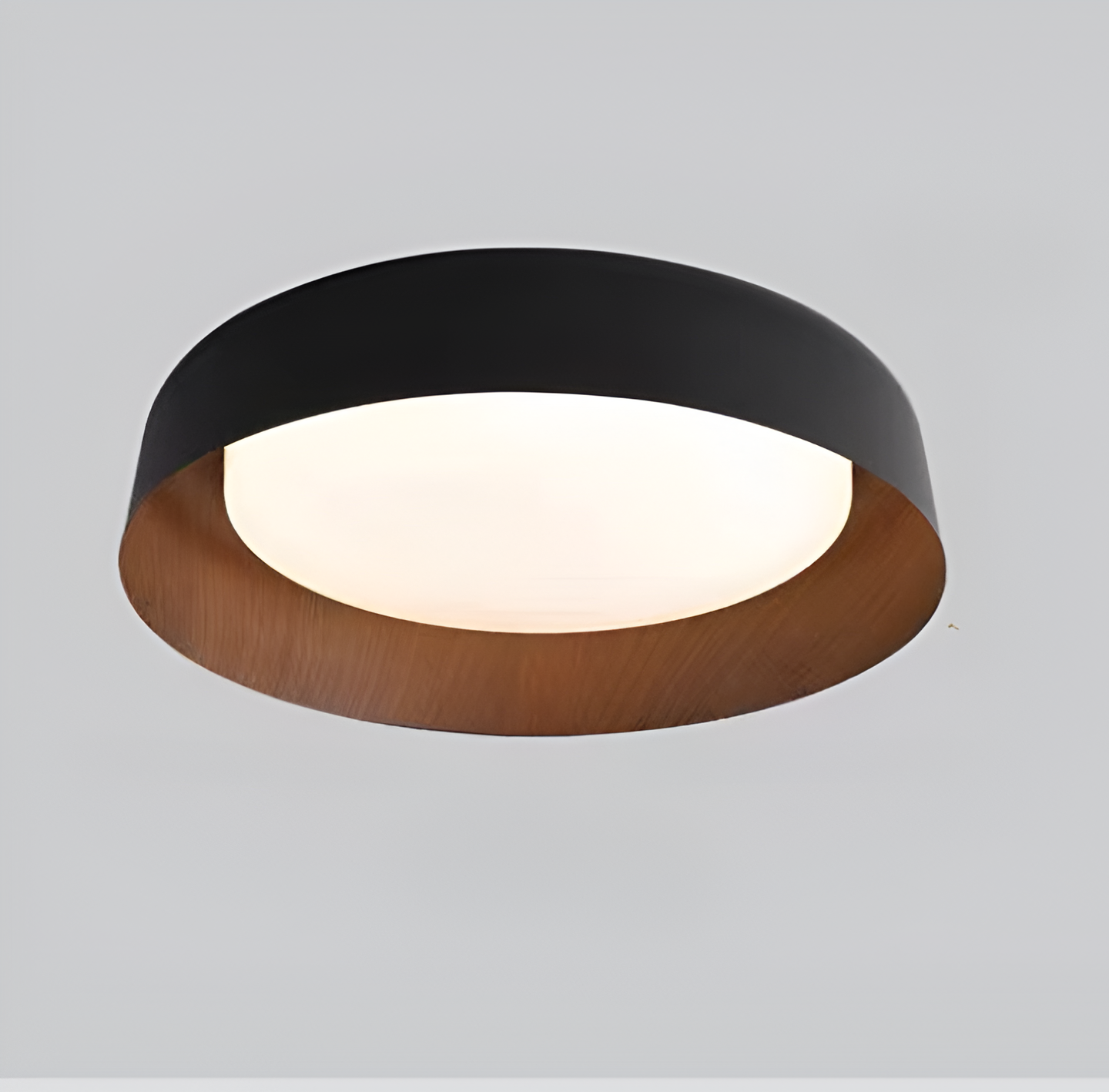 Wabi-Sabi Wood Grain Round Ceiling Light LED 1-Light
